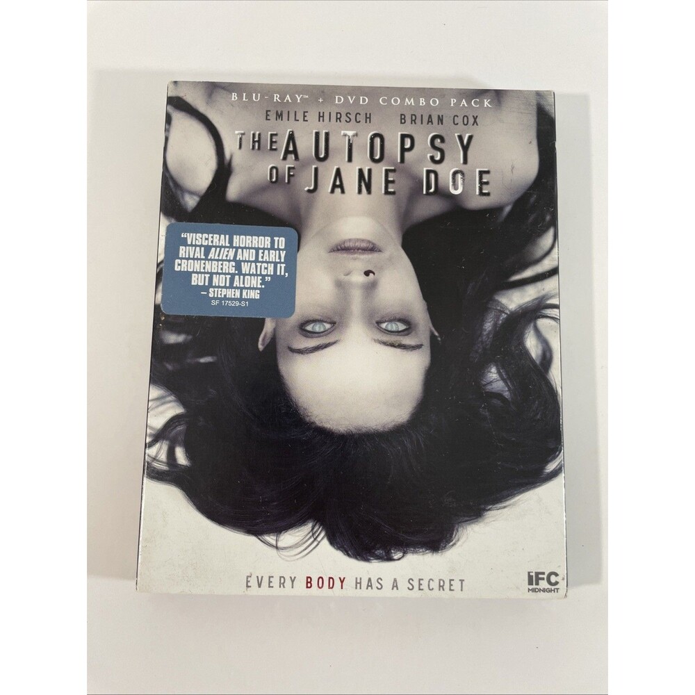 The Autopsy of Jane Doe (Blu-ray, 2016) With OOP Slipcover Scream Factory New